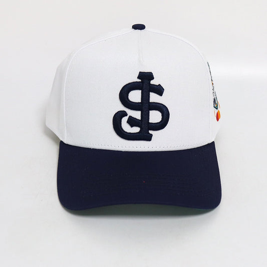 White/Navy Blue/Wavy Navy Snappy